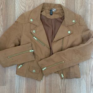 Faux Leather Jacket (Cropped)